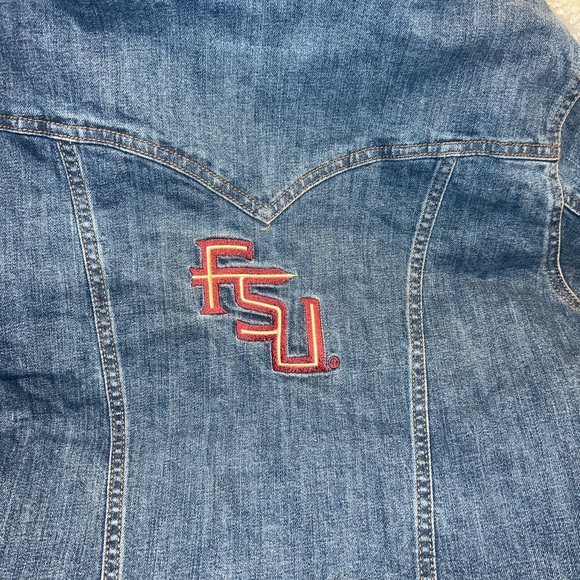 NWT Retro Wrangler Florida State Denim Jacket - Picture 5 of 7